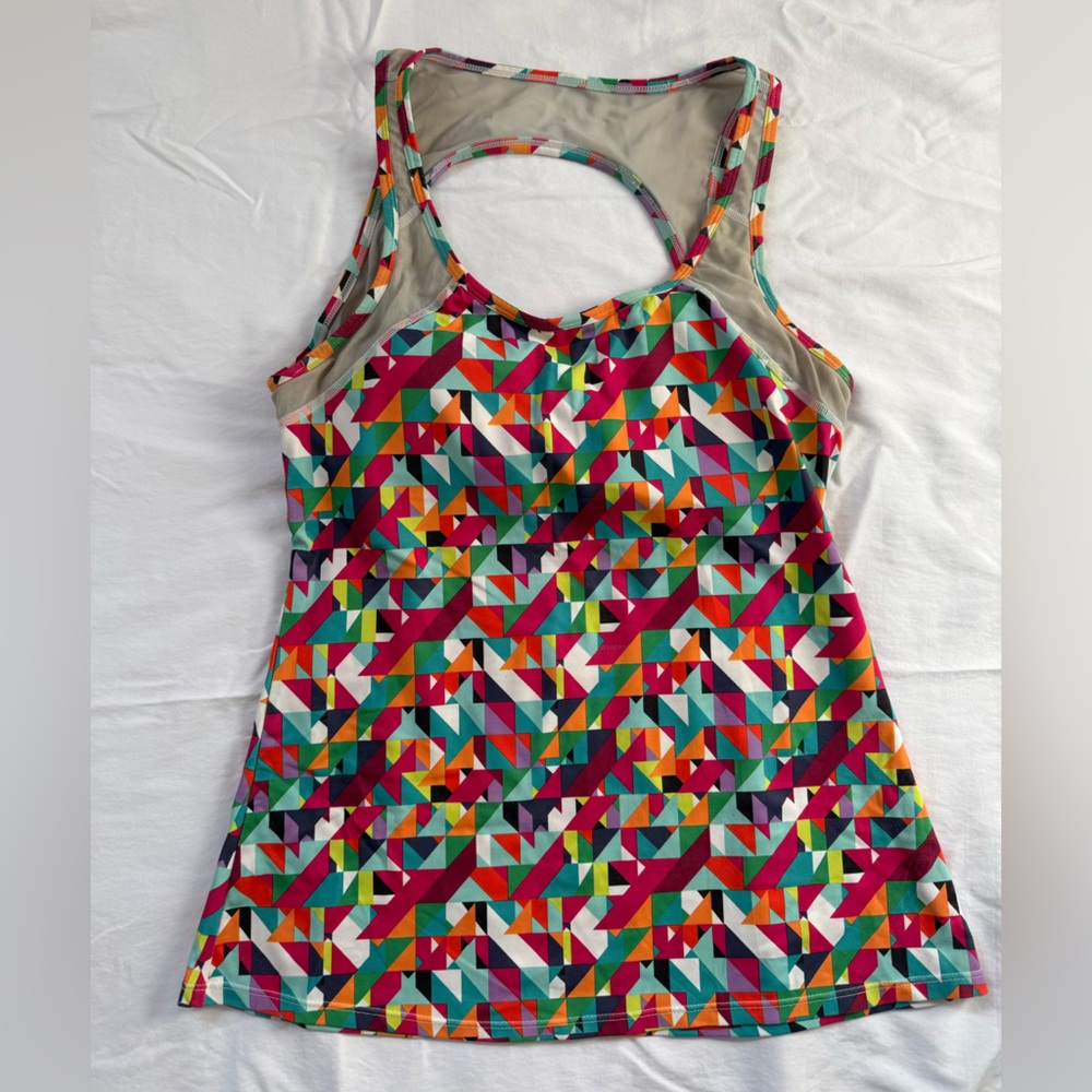 Fabletics Colorful Geometric Racerback Tank